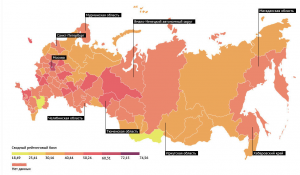 Агентство "РИА Рейтинг"  составило рейтинг регионов РФ по качеству жизни